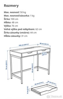 Pracovný stôl Alex - 2
