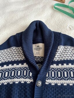 Modrý pletený sveter - 2