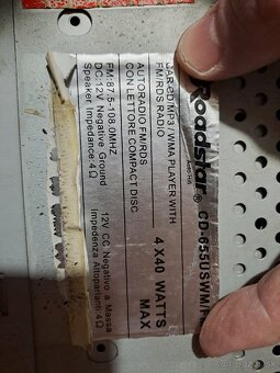 Autorádio Roadstar - 2