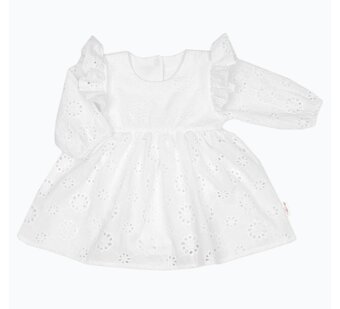 Biele šaty s volánikmi a čelenkou - 2