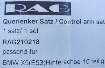 Sada ramien Zadná náprava BMW X5 E53 - 2