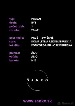 SLNEČNÝ 1-IZBOVÝ BYT S VÝHĽADOM DO ZELENE – FONČORDA BB - 2