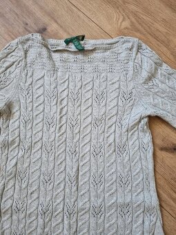 sivé pletené šaty Ralph Lauren veľ. 38 - 2