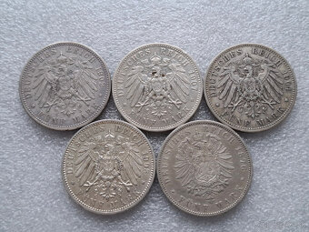 Mince Nemecko - Cisarstvo 2-3-5 Marky - 2