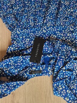 Modré dámske šaty - 2