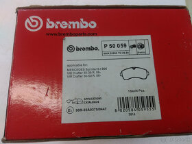 Platničky Brembo P50059 - 2