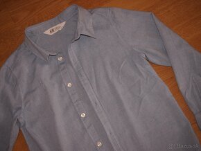 H&M detská košeľa svetlomodrá - 2