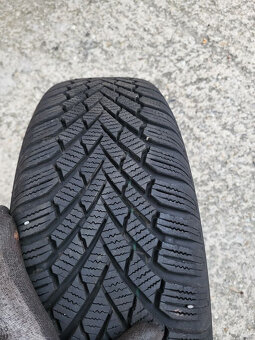 Plechové disky VW Golf 5 + Zimné pneu 195/65 R15 Continental - 2