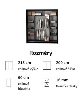 Skriňa IN BOX 200cm - 2