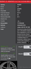 Dezent elektrony r17 5x112 + zimnè pneu Bridgestone - 2