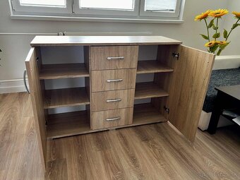 Komoda dub sonoma 120 x 80 x 38,5 cm - 2