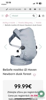 BeSafe nosítko iZi Haven Newborn dusk forest - 2
