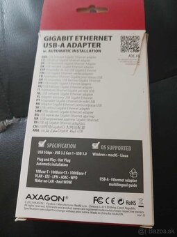1000 Mb/s Sieťový Adaptér Axagon - 2