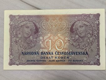 10 kčs z roku 1927 - 2