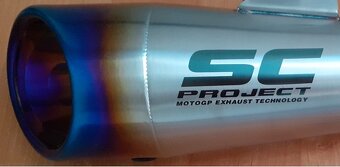 Športový  univerzálny  Nerezový  ladený  moto  výfuk - Nový - 2