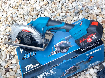 Akumlatorova okružna pila+2 aku prislušenstvo kotuč - 2