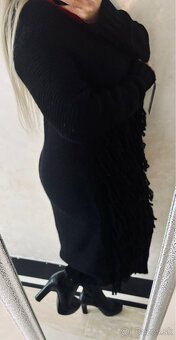 Damsky maxi cardigan Frilla black - 2