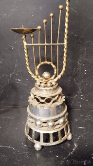 Staré kovové svietniky - 2