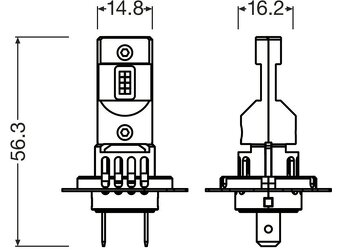 LED H7 Osram 12V - 2