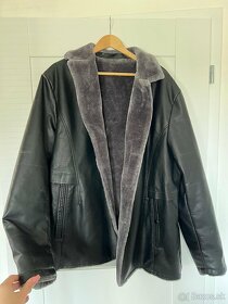 Pánsky kožený kabát XXL - 2