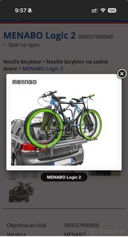Nosič na bicykle Menabo Logic - 2