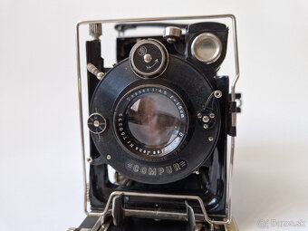Starožitný měchový fotoaparát Beier Lotte 9x12 Compur Tessar - 2
