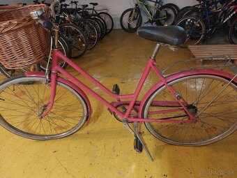 Retro dámsky bicykel s košíkom – zachovalý stav - 2