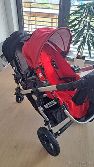 Kočík pre dvojičky Baby Jogger City Select so 6 fusakmi - 2