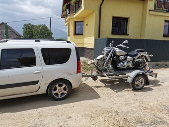 Predam VYMENÍM spevnený zosilneny privesny vozík ma aj rezer - 2