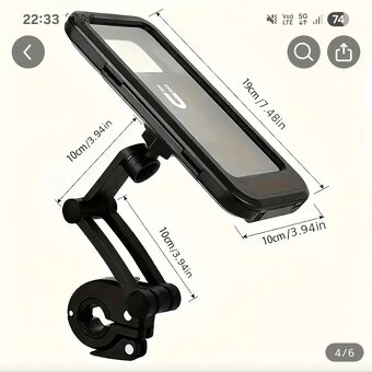 Držiak telefónu na motorku - 2