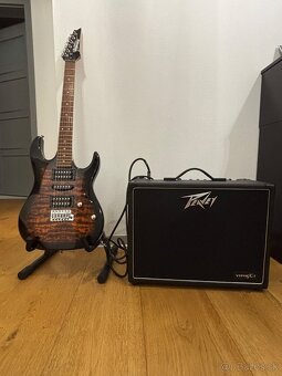 Elektricka gitara + kombo , podložka pod nohu - 2