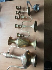 Vázy, svietniky mosadzné. - 2