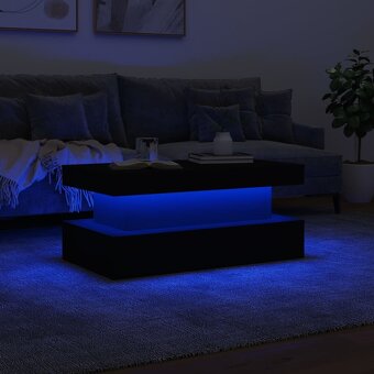 Čierny LED stolík - 2