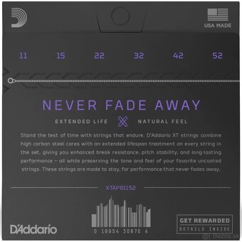 D'Addario XTAPB1152 Custom Struny pre akustickú gitaru - 2
