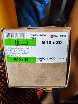 Wurth nerezove skrutky 10x30 - 2