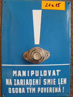 Smaltovaná ceduľa - tabuľa rôzne stredné - 2