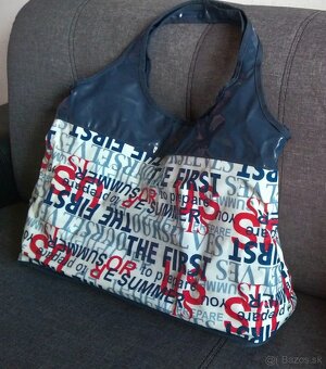 Veľká plážová taška nákupná shopper kabelka - 2