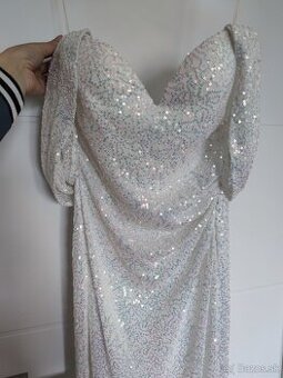 Biele spoločenské / popolnočné šaty - 2