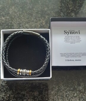 Pánsky kožený náramok - 2