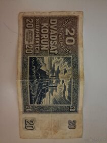 Bankovka SR 20 korun - 2