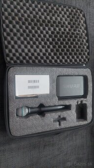 Predám bezdrôtový mikrofon Shure Beta 58A/GLXD4 - 2
