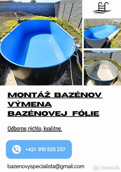 Bazén,Bazény, Bazénova folia, Servis bazéna - 2