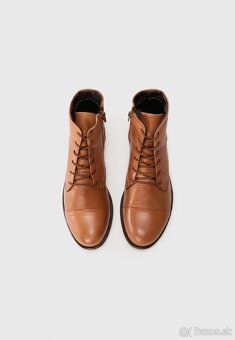 Hnedé kožené členkové topánky Anna Field, veľkosť 38 - 2