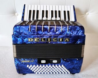 Predam akordeon Delicia Junior 72 bas., TOP stav... - 2