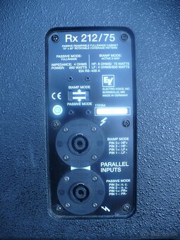 PREDÁM výhodne 2 ks Electro Voice Rx 212/75 - 2