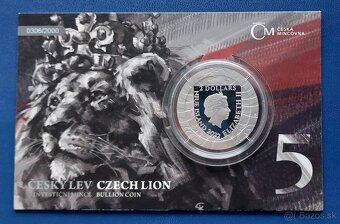 1Oz striebro Český lev 2022 proof - 2
