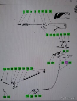 Držiak - ručná brzda na Zetor - 2