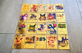Zlaté pokémon karty - 2