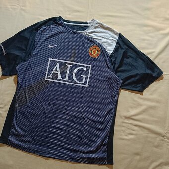 Manchester United čierny futbalový dres 2008-2009 M - 2
