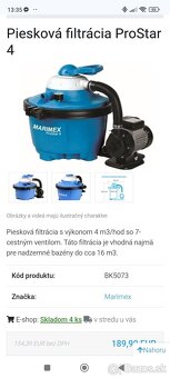 Marimex Bazén,filtrácia, solar2x,,schody, zastrešenie - 2